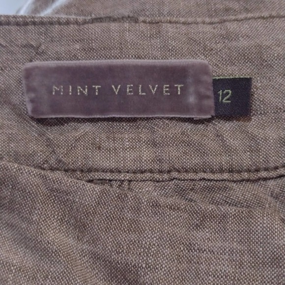 Mint Velvet Gray Linen Pants - 8 - Picture 7 of 10